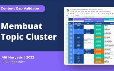 Tutorial membuat Topic Cluster menggunakan Content Gap Validator