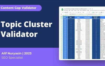 Tutorial menggunakan file Topic Cluster Validator