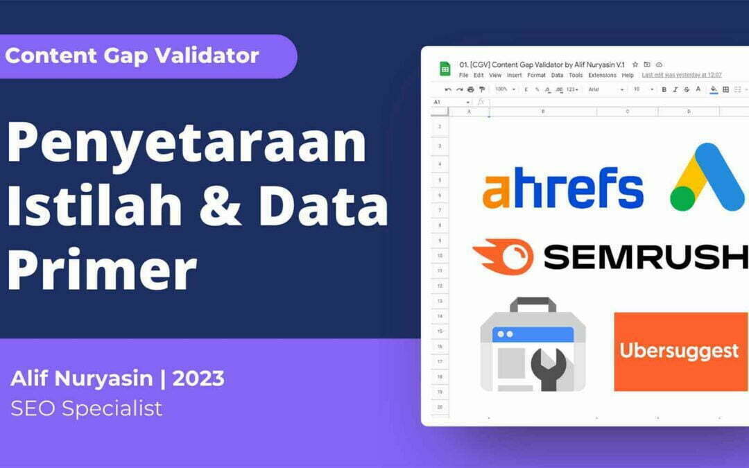 Penyetaraan Istilah dan Data Primer: Persiapan sebelum membuat Topic Cluster